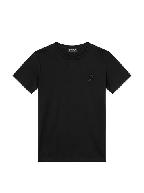 T-SHIRT CON LOGO DONDUP | S746-JF0271D-FZ4999 NERO